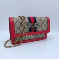 ราคา ลิมิตเตท สวย Gucci Limited Red classic GG vintage crossbody bag กุชชี่ กระเป๋าหนังแท้ สะพาย แบรนด์เนม มือสอง (14994853114)