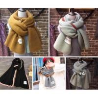 ราคา ผ้าพันคอไหมพรมผืนใหญ่ หนานุ่มเกาหลีฝุดๆๆ (1570033635)