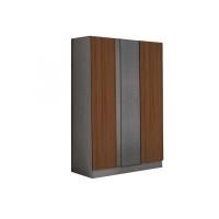 ราคา DELICATO ตู้เสื้อผ้า 120 ซม.W-12 สีดาร์คโอ๊ค/เทาผ้า (20230743754)