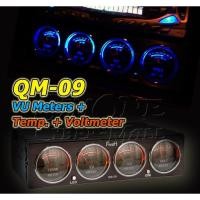 ราคา QM-09 : Dual Color Analog VU Meter + Temp. + Volt Meters (100886538)