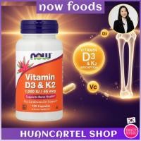 ราคา [NOW Foods] วิตามิน D3 & K2 1000 IU / 45 mcg 120 แคปซูล (46500639053)