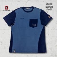 ราคา เสื้อยืด Pocket Black Yak Blue Original Second Preloved (24601257561)