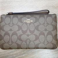 ราคา Coach F58695 large wristlet in singnature โค้ชคล้องมือ 8" (2682527196)