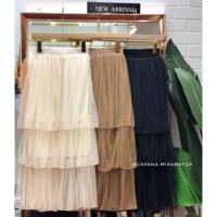 ราคา กระโปรงยาวผ้าอัดมุ้งพลีทเล็ก (1935256474)
