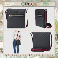 ราคา แบรนด์ใหม่และเป็นของแท้/Gucci GG Supreme Canvas Messenger Bagผู้ชาย/กระเป๋าสะพายข้าง/ไหล่ (25791375664)