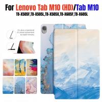 ราคา สําหรับ Lenovo Tab M10 HD M10 10.1 นิ้ว TB-X505F TB-X505L TB-X505X TB-X605F TB-X605L แฟชั่นภาพวาดสีน้ํามันกรณีคุณภาพสูง PU หนังฝาครอบขาตั้ง (50202069522)