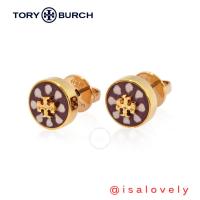 ราคา Isa Lovely Shop งาน Shop Tory Burch Kira enamel printed circle-stud earring 81074 (21786653461)