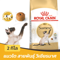 ราคา Royal Canin Siamese Adult อาหารแมว แมวโต พันธุ์ วิเชียรมาศ อายุ 1 ปี ขึ้นไป ขนาด 2kg (26442696001)