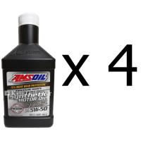 ราคา AMSOIL SAE 5W-50 Signature Series 100% Synthetic Motor Oil (946 mL x 4) น้ำมันเครื่องสังเคราะห์ สำหรับเครื่องยนต์เบนซิน (26434014263)