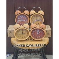 ราคา นาฬิกาปลุก - นาฬิกาปลุก - นาฬิกาตั้งโต๊ะไม้รูปไข่ทรงกลม (40724551981)