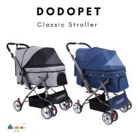 ราคา รถเข็นสัตว์เลี้ยง Dodopet รถเข็นสุนัข แมว pet stroller 4ล้อ เข็นได้2ฝั่ง พับง่าย รับได้ 50 kg Monkey (6591565713)