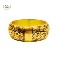 ราคา กำไลถมทองเงินแท้ลายมังกร (29326009564)