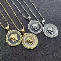 ราคา Versace สร้อยคอโซ่เหล็กไทเทเนียม ชุบทอง จี้เมดูซ่า เข้ากับทุกการแต่งกาย สไตล์ฮิปฮอป (28112662709)
