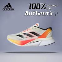 ราคา ♞,♘,♙adidas Adizero Boston 12 รองเท้าวิ่งหุ้มข้อต่ำดูดซับแรงกระแทกลื่นทนต่อการสึกหรอผู้ชายสีขาว (24324179013)