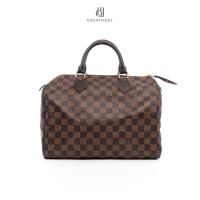 ราคา [ของแท้]LV SPEEDY 30 BROWN DAMIER CANVAS GHW มีใบรับประกัน ตรวจสอบได้ทุกใบ ✅ (44951670568)