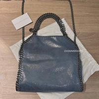 ราคา stella mccartney mini สีฟ้าน้ำทะเล หนังแพงแรร์ ของแท้ใหม่มาก (22771884320)