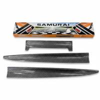 ราคา สปอยเลอร์ยาง SAMURAI ลายเคฟล่า สปอยเลอร์หลัง ซามูไร ทรงตูดเป็ด ชุด 3 ชิ้น ติดเสริมท้ายรถ (42472882507)