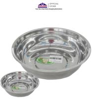 ราคา อ่างสแตนเลส/ชามครัวสแตนเลส/ชามผักสแตนเลส/ชามผสมขนาด 24 28 ซม (43455725562)