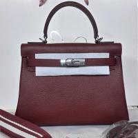 ราคา กระเป๋าหนังแท้ รุ่น KL28 สี Burgundy (Limited) จากร้าน Littlebunny (783935328)