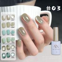 ราคา ยาทาเล็บ สีลูกแก้ว สีทาเล็บเจล สีทาเล็บ เจลทาเล็บตาแมวลูกปัดแก้วสีเขียวสไตล์มิ้นท์แมมโบ้ 2025 สีขาวใสเย็นเหมือนน้ำแข็งสำหรับคริสต์มาส เนื้อเจลแม่เหล็กสำหรับร้านทำเล็บ MIANEL 12ML (42524917024)