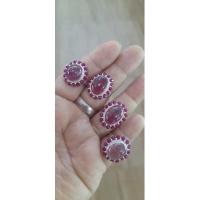 ราคา แหวนทับทิมล้อมทับทิมแท้ เงินแท้ (19121904989)