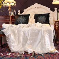 ราคา SET-54 ผ้าห่ม ผ้าห่มผ้าแพร 7 ฟุต ขนาด 190*200 cm. ลาดลายไทย สวยงาม⛲ (45301040667)