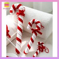 ราคา DICHAVN ตกแต่งอ้อยขนมจําลอง, โฟม Flocking สีแดงสีขาวคริสต์มาสกํามะหยี่แขวน, Canes Candies เครื่องประดับต้นคริสต์มาส (54851827945)