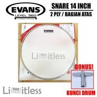 ราคา Evans Brid 14 นิ้ว UV2 Coated Batter Drum Head / Original Top Part (27882077282)