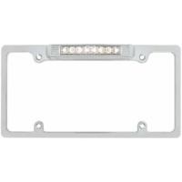 ราคา กรอบป้ายทะเบียน LED ของ United Pacific Chrome Deluxe - ไฟ LED ที่สามสีขาว (56751389951)