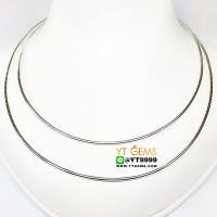 ราคา สร้อยคอโชคเกอร์ กลม/อ่อน สร้อยคออิตาลี สร้อยคอเงินแท้ 92.5% ยาว 18 นิ้ว หนา 2 มม. YTG-9555 (5629164184)
