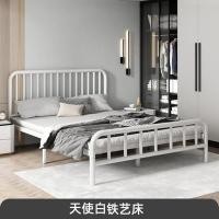 ราคา เตียง เตียงเหล็กที่ทันสมัยเรียบง่าย 1.5 ม. คู่ 1.8 ม. เตียงเหล็กเด็กเช่าบ้านโครงเหล็กนอร์ดิกเดี่ยว 1.2 ม. (56451165054)