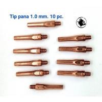ราคา Contact tip pana 1.0 mm. หัวเชื่อม Co2/MIG พานา 10 ตัว ใช้กับ สายเชื่อมไฟฟ้า และ เครื่องเชื่อมไฟฟ้า ระบบ ซีโอทู (7745648798)