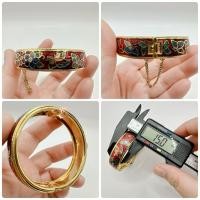 ราคา กำไลข้อมือวินเทจ งานกังไสจีนโบราณ รอบวงใน 7 นิ้ว ตู้ญี่ปุ่นมือสอง (24047320761)