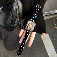 ราคา Love WavePoint สายหนังสําหรับ Apple Watch band series iWatch 11 S10/9/8/7 ultra3 SE3 49 มม.46 มม.45 มม.44 มม.42 มม.40 มม.41 มม.นาฬิกาสร้อยข้อมือ (57502059468)