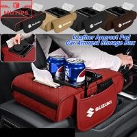 ราคา Suzuki เครื่องหนัง ที่พักแขนในรถ กล่องเก็บของคอนโซลกลาง ที่ท้าวแขน พร้อมกล่องทิชชู่และที่วางแก้ว Jimny Swift Ertiga Celerio XI7 Ciaz (29374102582)