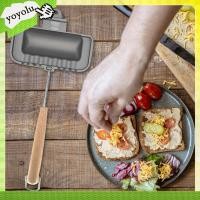 ราคา แซนวิชสองด้านกระทะ Skillet ใช้งานได้แก๊สหม้อหุงข้าวครัวเครื่องมือ (40161139819)