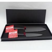 ราคา มีดเซรามิก Kyocera Innovation Series ชุด2 ชิ้น ใบมีดสีดำ ใหม่ (48252162897)