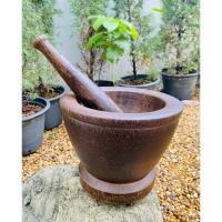 ราคา ครกไม้ตาล แกนไม้ตาล อบแห้ง ขนาดใหญ่ (ขนาดประมาณ 8 - 9.5 นิ้ว)1 ชิ้น (18075587649)