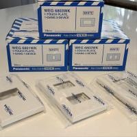 ราคา Panasonic หน้ากากสีขาว 1ช่อง 2ช่อง 3ช่อง WEG6801wk WEG6802wk WEG6803wk (40475922404)