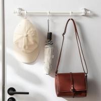 ราคา ราวอเนกประสงค์ ราวแขวน ตะขอติดผนังแบบไม่ต้องเจาะ หมุนได้ 360 องศา (27674217551)