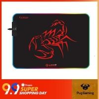 ราคา Marvo MG08 Gaming Mousepad Size-M แผ่นรองเมาส์มีไฟ RGB บิดงอได้ (2797243379)