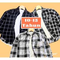 ราคา เคเมะ เสื้อเชิ้ตผ้าสักหลาดลายสก๊อตสําหรับวัยรุ่นอายุ 10 11 12 13 14 15 ปี (23128884918)