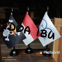 ราคา เสาโต๊ะไม้+ธง INDONESIA + ONE PIECE + MARINE (27342541064)