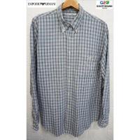 ราคา EMPORIO ARMANI อก48 แท้ เสื้อเชิ๊ตแขนยาวลายสก๊อตสุดเท่ห์ (4858845483)