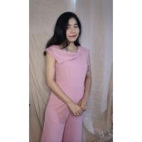 ราคา จั้มสูทขายาว สีชมพูสดใส (17584801400)