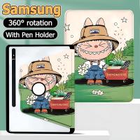 ราคา เคสหมุนได้ 360° เคส Samsung Galaxy Tab S8 S7 S9 S7FE S9FE S9FE+ Galaxy Tab S9+ S8+ S7+ S10+ A8 A9 A9+ S6Lite A7Lite Right pen เคสฝาพับ Samsung LABUBU Samsung case (28865604971)
