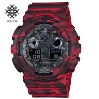 ราคา G-Shock รุ่น GA-100CM-4A สีแดงลายทหาร ของแท้ ประกัน CMG 1ปี (1190911988)