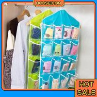 ราคา HI ส่งไวสต๊อกไทย ที่เก็บของอเนกประสงค์ ที่แขวนช่องเก็บของ กระเป๋าจัดเก็บของแบบแขวน กระเป๋าเก็บของแบบแขวนผนัง 16 ช่อง (2968926240)