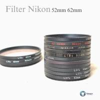 ราคา ฟิลเตอร์ ยี่ห้อ Nikon 52mm 62mm lens filter UV coated กันแสงกันรอยกันฝุ่น (29308290128)
