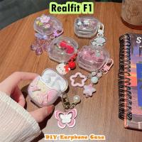 ราคา imamuraFor Realfit F1 Casing Case Soft Silicone Headphone Case DIY การ์ตูนน่ารัก (40907286321)